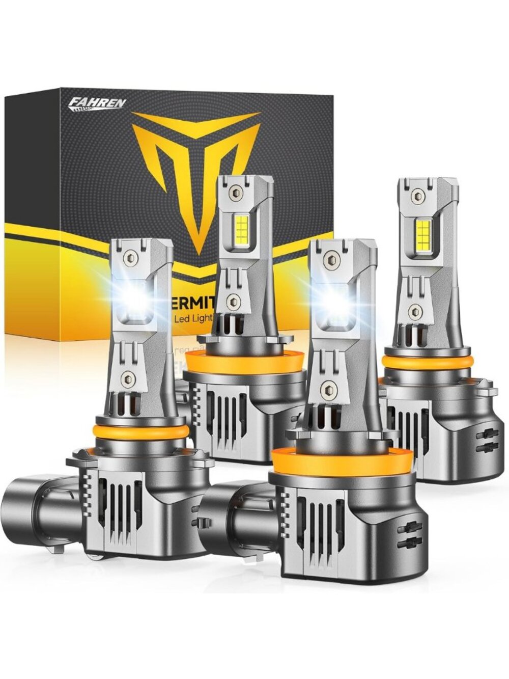 Brightest LED Bulbs Combo 9005/H11/H8/H9, 6500K White, 20000LM, 10-Year